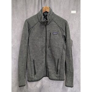 Pantagonia Men Better Sweater Fleece Jacket Nickel With Forge Grey Small